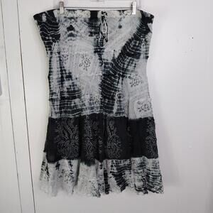 MetroWear Skirt Womens Large Hippie Boho Maxi Dark Fairy Grunge Eclectic Goth